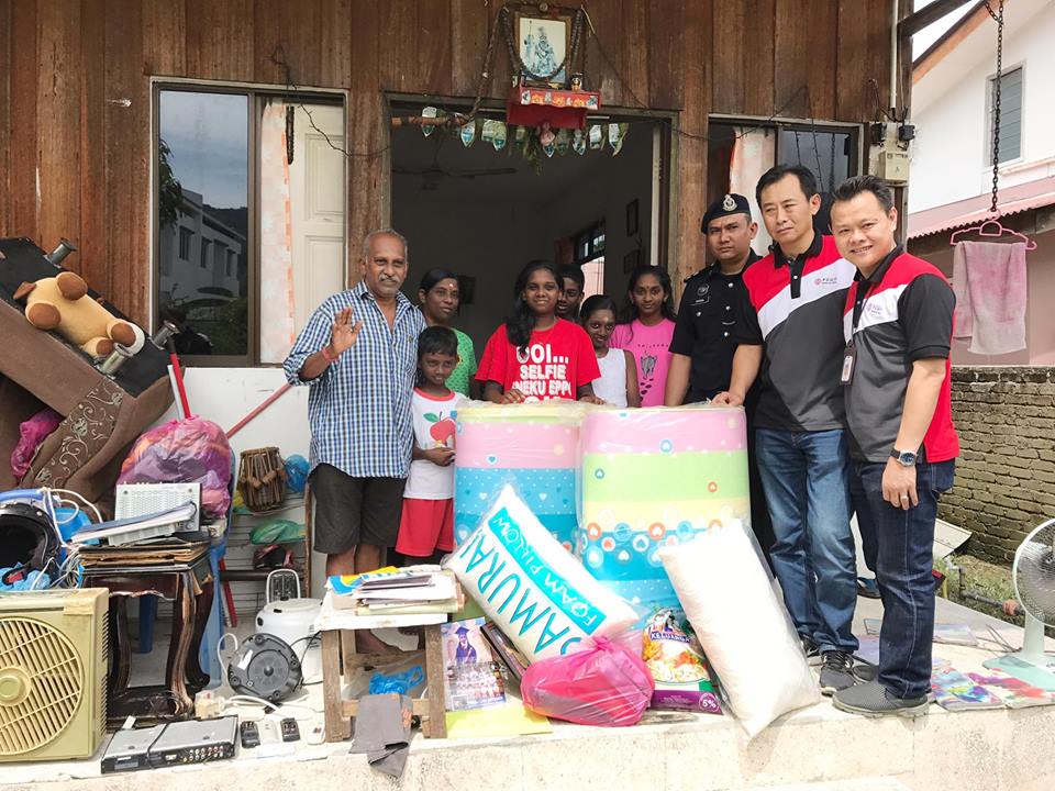 担当社会责任,传递中企协大爱精神 ——马来西亚中资企业协会赈灾槟州